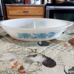 Vintage Floral Divided Dish